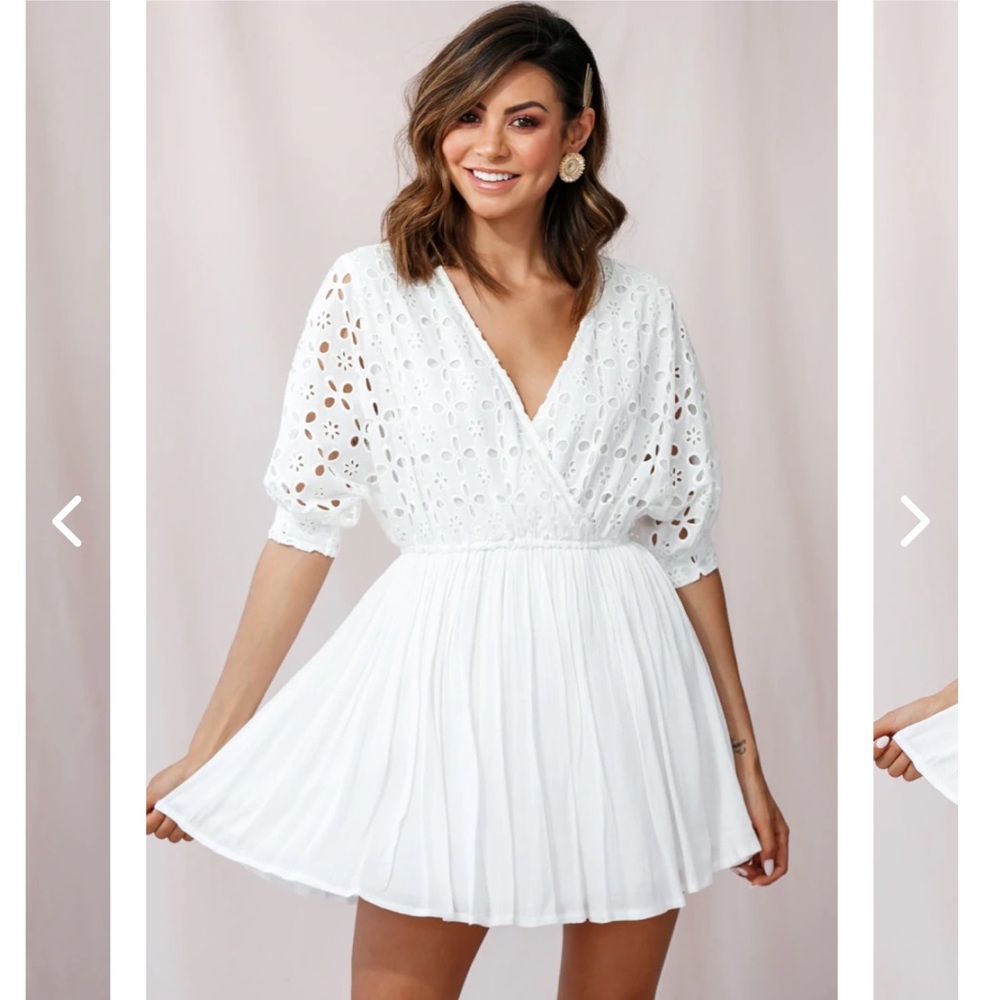 Selfie Leslie Indie Broderie Anglaise Swing dress